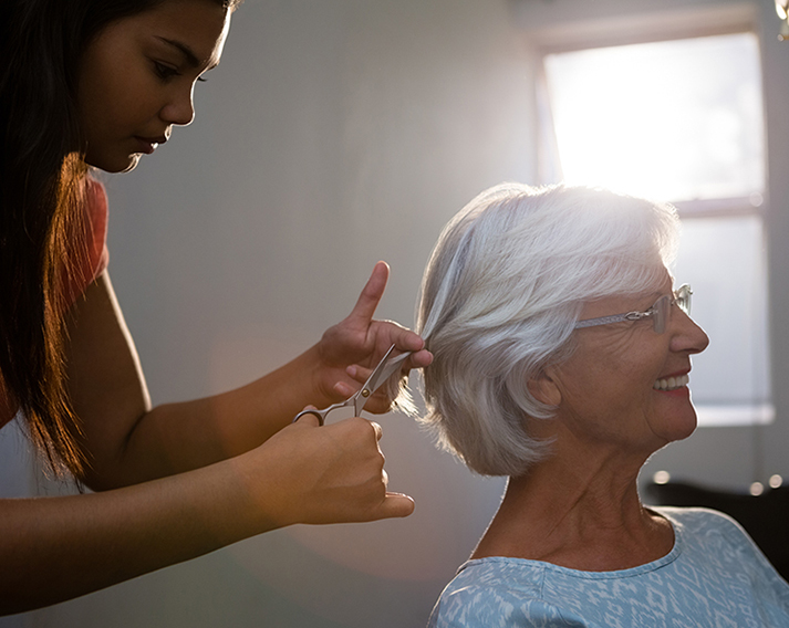 Service de coiffure à domicile